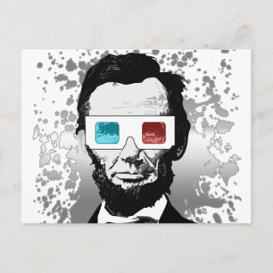Carte Postale Abraham Lincoln - 3D (2)