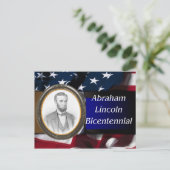 Carte Postale Abraham Lincoln Bicentennial (Debout devant)