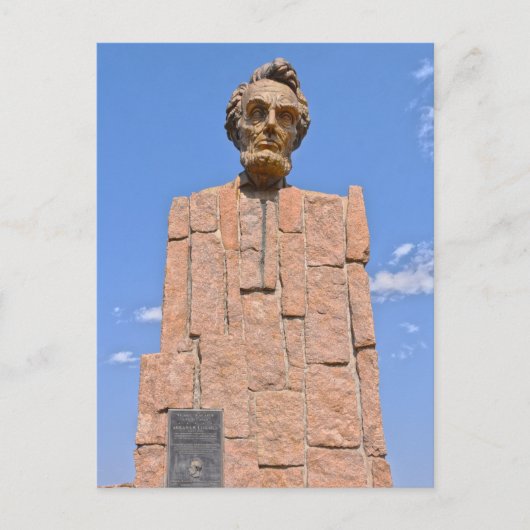 Carte Postale Abraham Lincoln Bust, Wyoming (Devant)