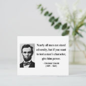 Carte Postale Abraham Lincoln Citation 6b (Debout devant)