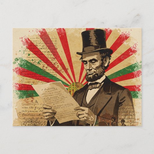 Carte Postale Abraham Lincoln JunetDix (Devant)