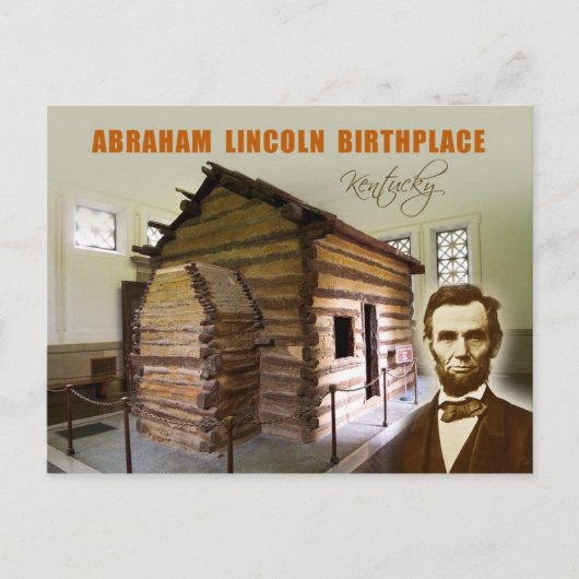 Carte Postale Abraham Lincoln Lieu de naissance PSN, Kentucky (Devant)