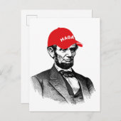 Carte postale Abraham Lincoln MAGA (Devant / Derrière)