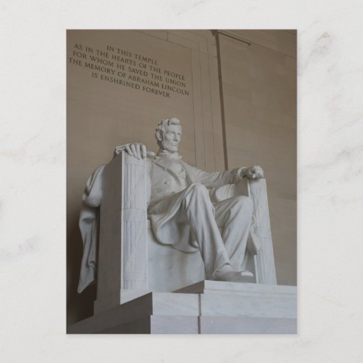 Carte postale Abraham Lincoln Memorial Washington (Devant)