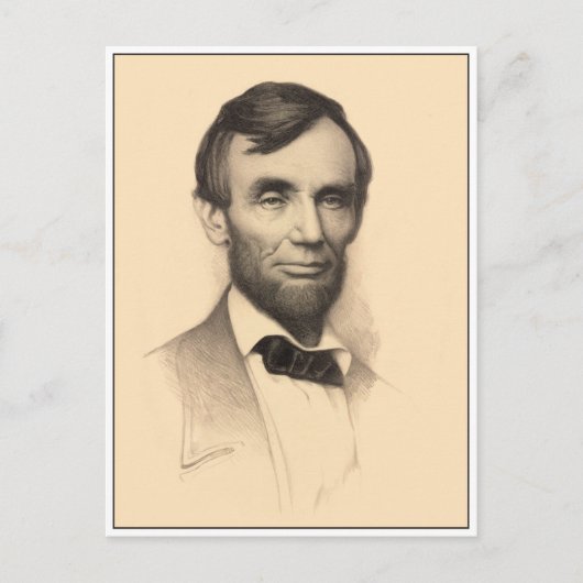 Carte Postale Abraham Lincoln Portrait (Devant)