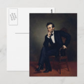 Carte Postale Abraham Lincoln Portrait par George Healy (Devant / Derrière)