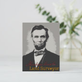 Carte Postale Abraham Lincoln Surveyor (Debout devant)