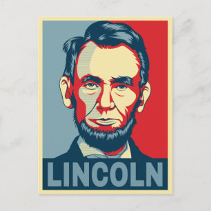 Carte Postale Abraham Lincoln USA Président Hope Style