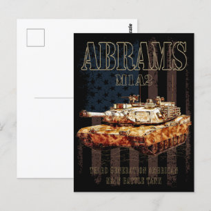 Carte Postale Abrams M1A2 MBT États-Unis