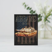 Carte Postale Abrams M1A2 MBT États-Unis (Debout devant)