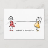 Carte Postale Abrazo a distancia (Devant)
