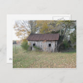Carte Postale abri abandonné (Devant / Derrière)