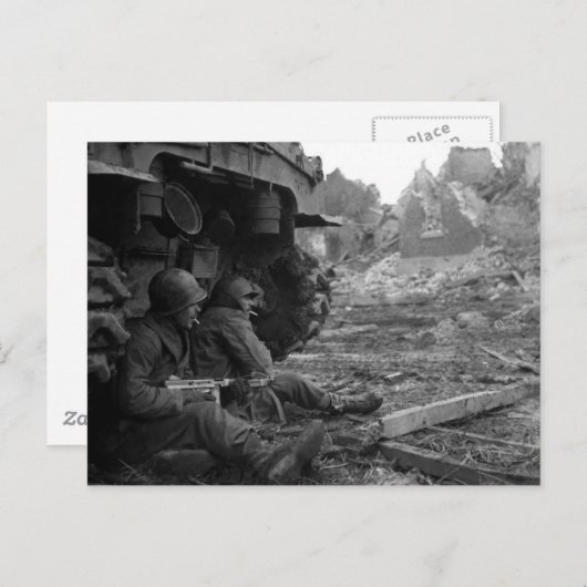 Carte Postale Abri et rassemblement quelque part en France (Devant / Derrière)