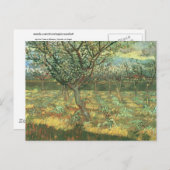 Carte Postale Abricotiers en fleurs, Vincent van Gogh (Devant / Derrière)