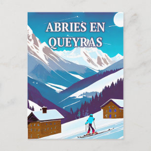Carte Postale Abriès-en-Queyras : Refuge d'Hiver, Authenticité 
