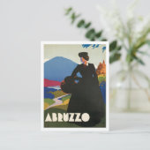 Carte Postale Abruzzes Italie Vintage (Debout devant)
