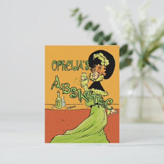 Carte Postale Absinthe 1890s Style (Debout devant)