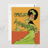 Carte Postale Absinthe 1890s Style (Devant / Derrière)
