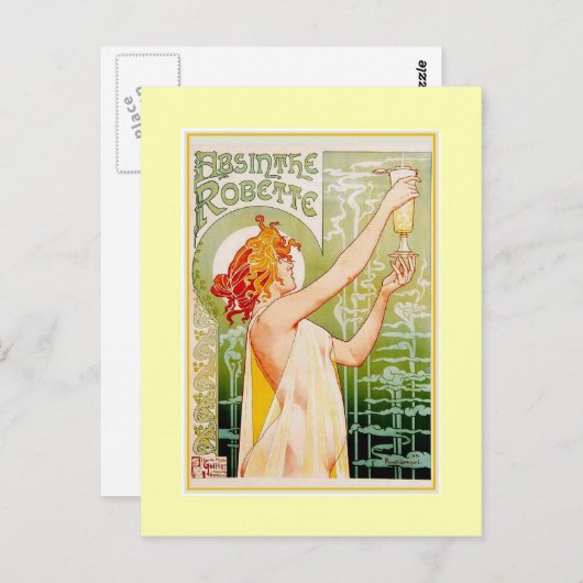 Carte Postale Absinthe Advert (Devant / Derrière)