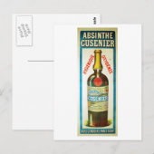 CARTE POSTALE ABSINTHE CUSENIER (Devant / Derrière)