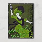 Carte Postale Absinthe en vert (Devant)