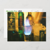 Carte postale Absinthe Fire (Devant / Derrière)