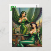 Carte postale Absinthe Green Fairies (Devant / Derrière)