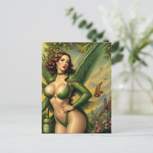 Carte postale Absinthe Green Fairy (Debout devant)