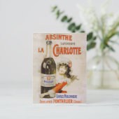 Carte postale Absinthe La Charlotte (Debout devant)
