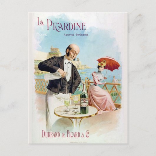 Carte postale Absinthe La Picardine (Devant)