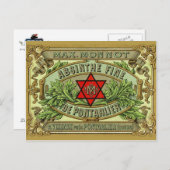 Carte postale Absinthe Monnot (Devant / Derrière)