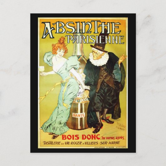 Carte Postale Absinthe parisienne (Devant)