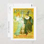 Carte Postale Absinthe Parisienne Gélis-Didot Malteste (Devant / Derrière)