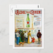 Carte Postale Absinthe Poison (Devant / Derrière)