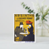 Carte Postale Absinthe Poster vintage restauré (Debout devant)