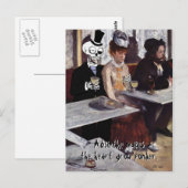 Carte Postale 'Absinthe (Rend le coeur en croissan (Devant / Derrière)