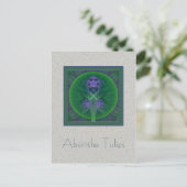 Carte Postale Absinthe Tulips Mandala (Debout devant)