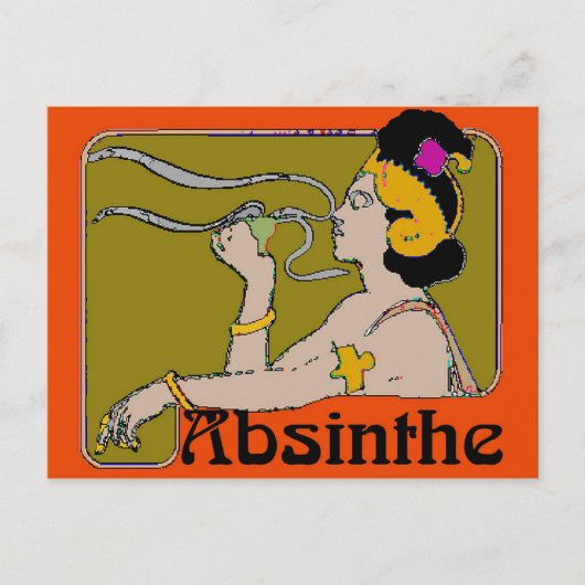 Carte Postale Absinthe Woman (Devant)
