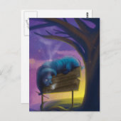 Carte Postale Absolem le catapillaire bleu (Devant / Derrière)