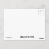 Carte Postale Abstract art rainbow stripes paint drip (Dos)