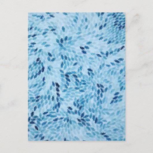 Carte Postale ​Abstract Blue Glass Mosaic (Devant)