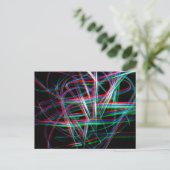 Carte Postale Abstract colourful light streaks (Debout devant)
