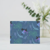 Carte Postale Abstract Design bleu joyeux (Debout devant)