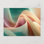 Carte Postale Abstract Drapery with Pastel Gradient Flow (Devant)