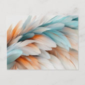 Carte Postale Abstract Feather Flow – Soft Elegance (Devant)