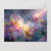 Carte Postale Abstract glowing pastel floral composition (Devant)