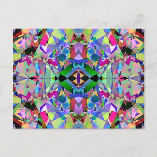 Carte Postale Abstract Kaleidoscope Pattern (Devant)