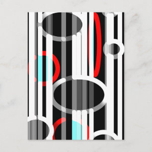 Carte Postale Abstract Lines and Elipses