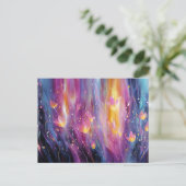 Carte Postale Abstract luminous floral explosion (Debout devant)