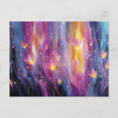 Carte Postale Abstract luminous floral explosion (Devant)
